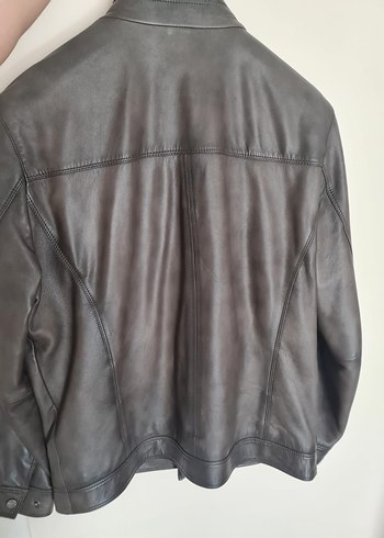 l/xl Beden kahverengi Renk Derimod Deri Erkek Biker Ceket