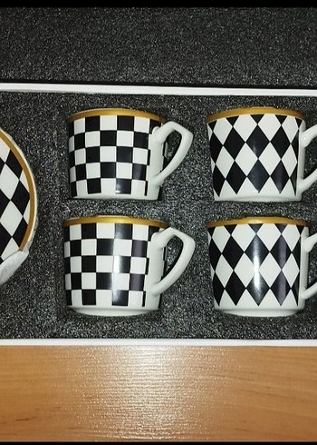Karaca Chekers 6 lı kahve fincani