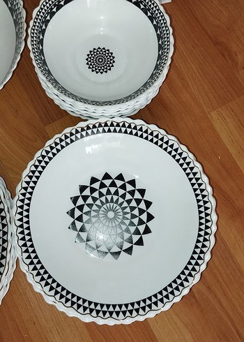  Beden Karaca Black Gold 19 prc Opal cam yemek takımı