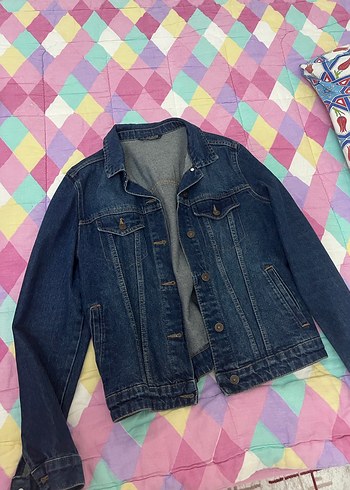 Düğmeli Kadın Denim Ceket