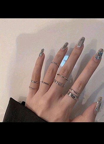 7 Set Vintage Moda Alaşım Çok Şekilli