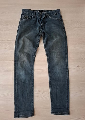 Gri Erkek Kot mavi Pantolon - Normal Boy, Düzenli Kesim