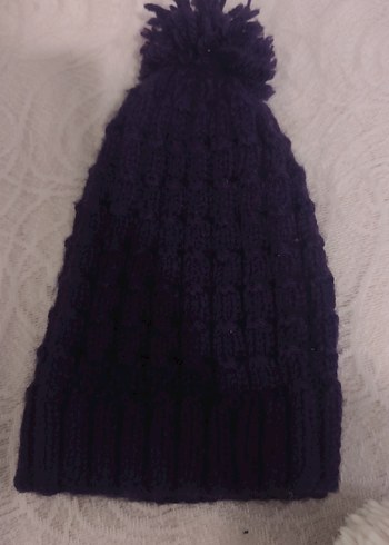 Mor Örgü Kadın Bere - Görsel 2