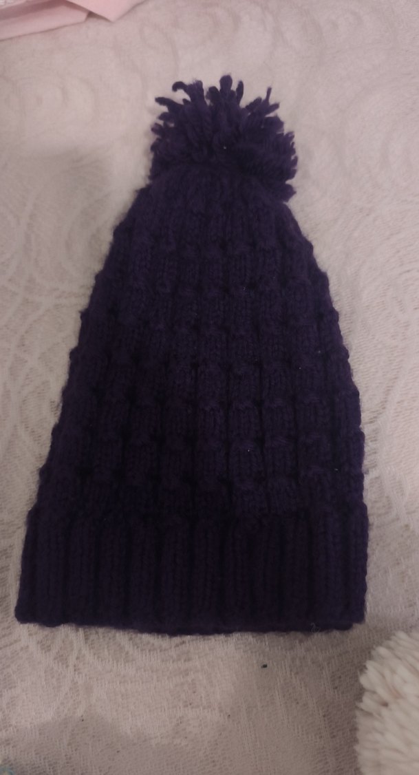 Mor Örgü Kadın Bere - Görsel 2