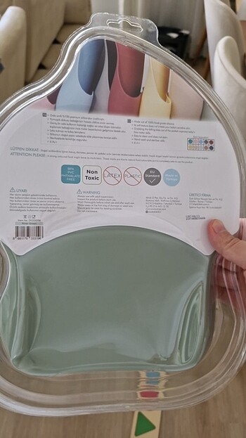 Oioi marka yeşil mama önlüğü  - Görsel 3