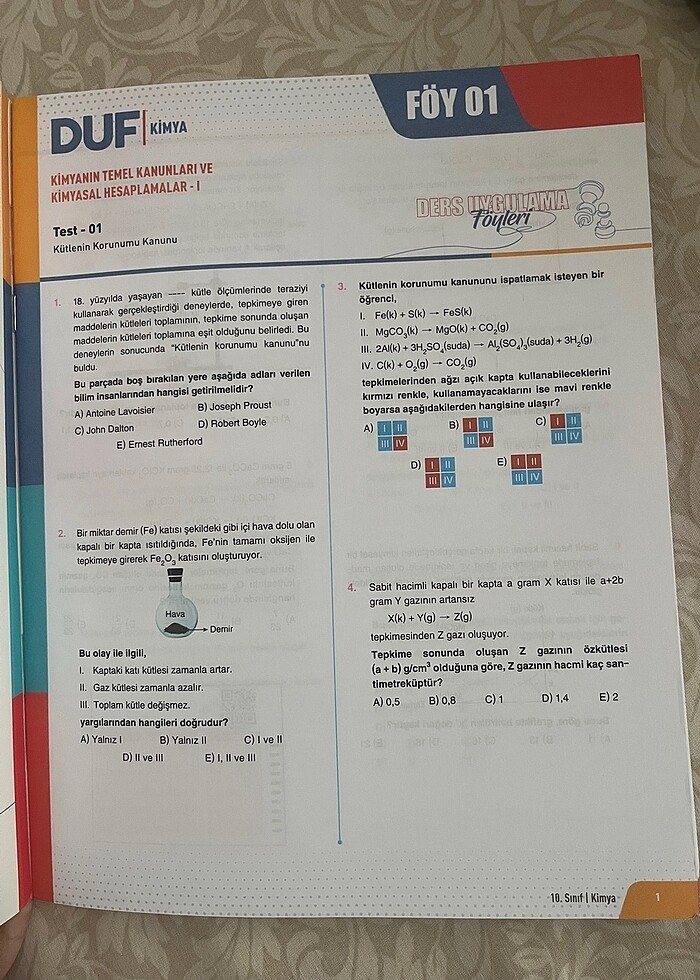 10.sınıf test kitabı - Görsel 2