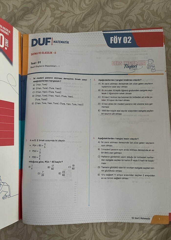 10.sınıf test kitabı - Görsel 2
