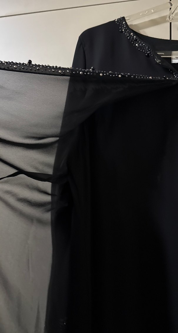 Siyah Uzun Kollu  Kadın Elbise - Görsel 4