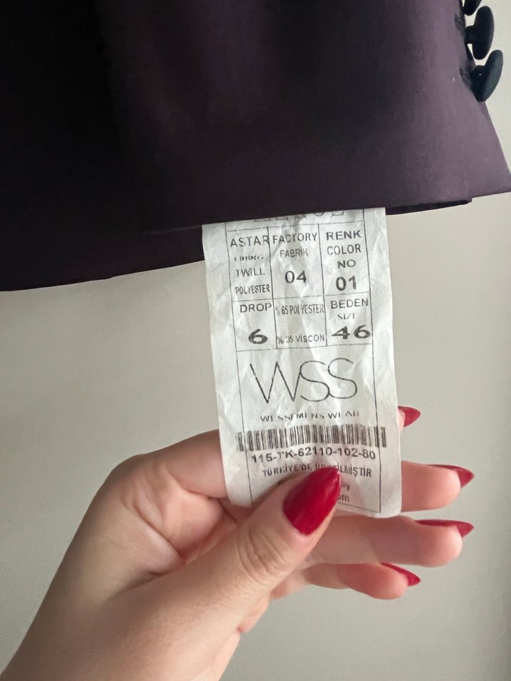 Bordo Düğmeli Erkek Takım Ceketi ve yelek - Görsel 3