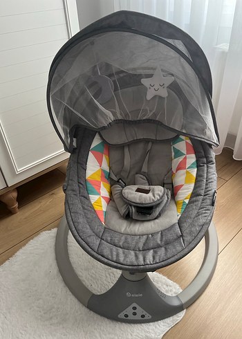 Anakucağı Gri Bebek Beşiği ve Salıncak - Görsel 2