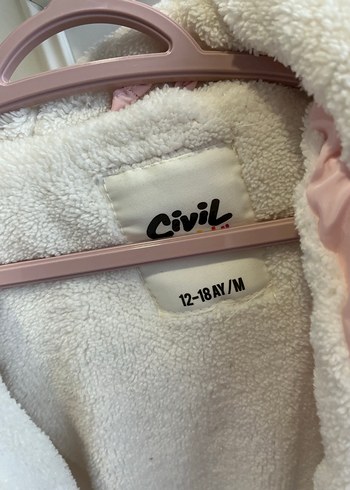 Kız Çocuk Pembe Kürklü Mont - Görsel 4