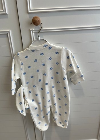 Bebek Erkek Uzun Kollu Düğmeli ayaklı tulum - Görsel 2