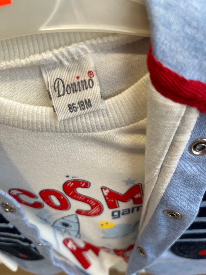 Uzun Kollu, Düğmeli Erkek Bebek Takımı - Görsel 3