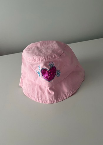 Pembe Payetli Nakışlı Çocuk Şapkası - Görsel 2