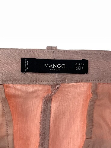 38 Beden pembe Renk Mango Kumaş Pantolon %70 İndirimli.