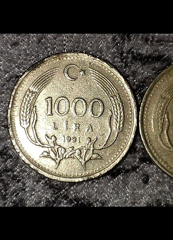 1991 Basım 1000 Lira