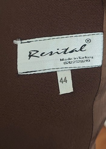 Diğer Kadın Vintage Kahverengi Düğmeli Blazer Ceket