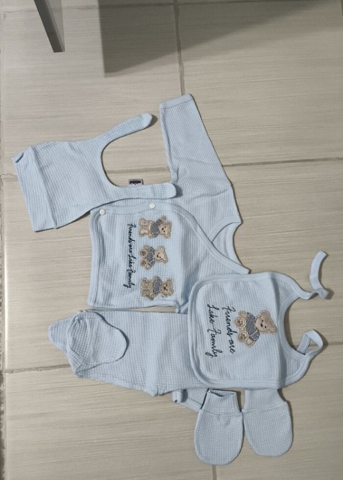 Erkek Bebek 5 Parça yeni doğan set - Görsel 3