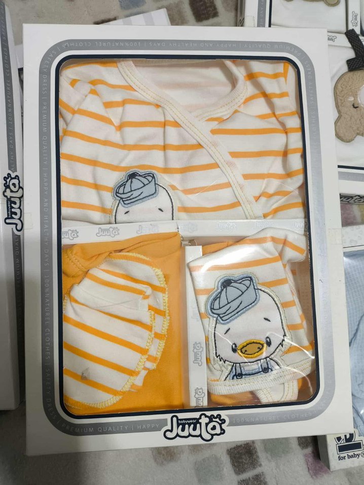 Örgü Desenli Uzun Kollu Bebek Hastane Kıyafeti 6 Paket - Görsel 3