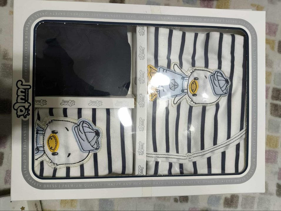 Örgü Desenli Uzun Kollu Bebek Hastane Kıyafeti 6 Paket - Görsel 5