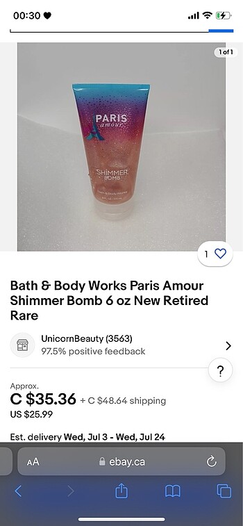 Beden Shimmer bomb