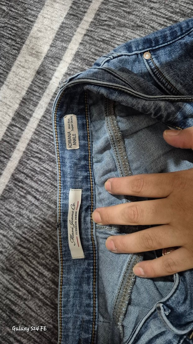 Kadın Mavi Denim Normal Kesim Jean - Görsel 3