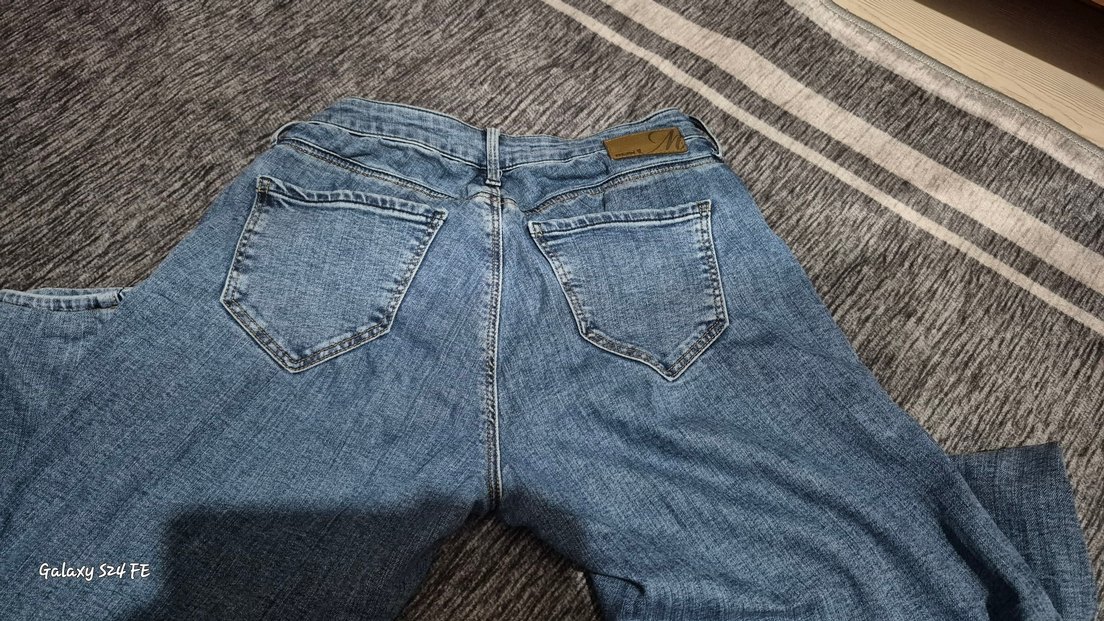 Kadın Mavi Denim Normal Kesim Jean - Görsel 2