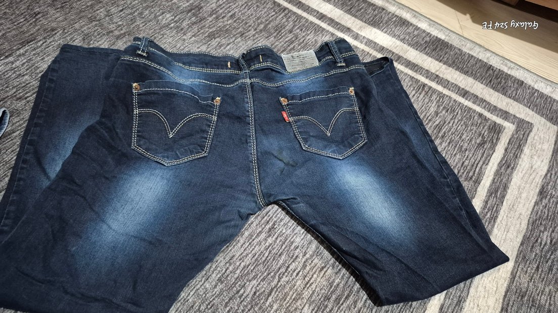 Kadın Lacivert Denim Midi Boy Sıkı Jean - Görsel 2