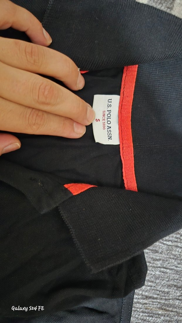 U.S. Polo Assn. Siyah Erkek Polo Tişört - Görsel 2