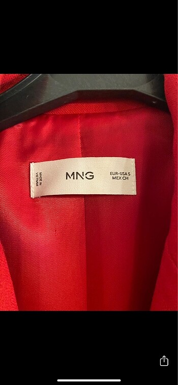 s Beden kırmızı Renk Mango Blazer ceket