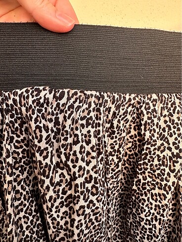 Bershka Bershka Mini Leopar Desenli Etek