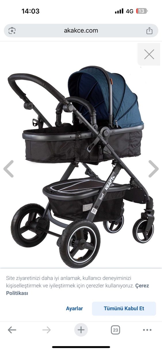 Kraft surf Bebek Arabası - Görsel 4