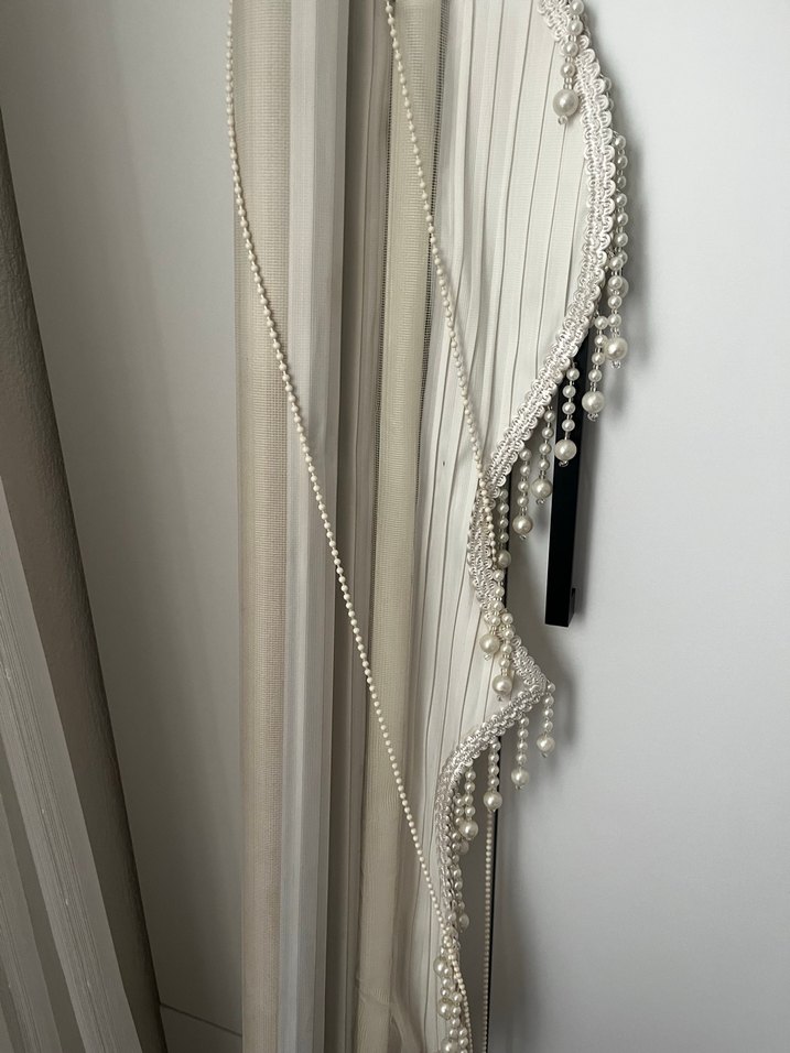 Kırık beyaz pliseli stor perde - Görsel 3