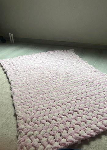 Pembe Örgü Çocuk Battaniyesi - Görsel 4
