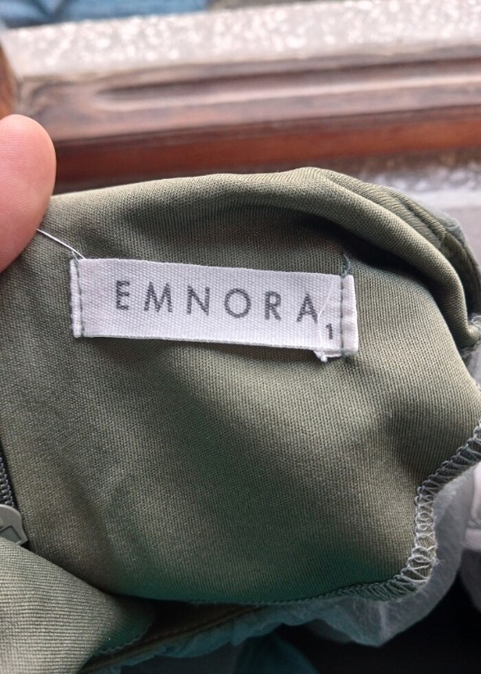 Emnora haki elbise - Görsel 5