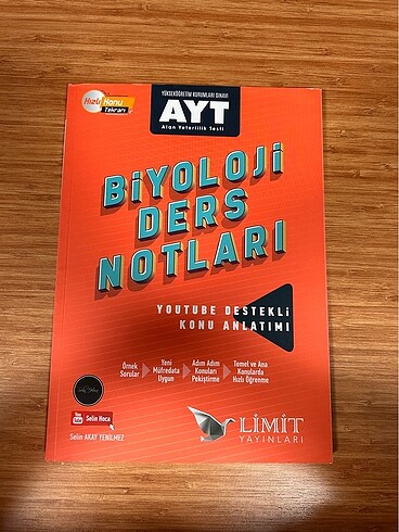 Limit Yayınları Ayt Biyoloji Ders Notları Kitabı