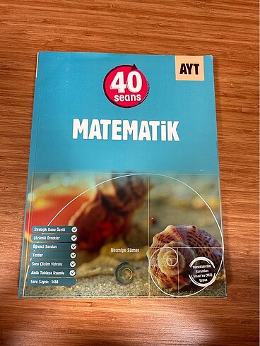 Okyanus Yayınları 40 Seans Ayt Matematik Test Kitabı