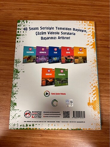 Okyanus Yayınları 40 Seans Ayt Matematik Test Kitabı