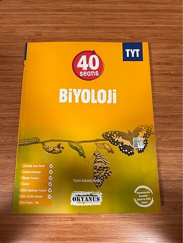 Okyanus Yayınları 40 Seans Tyt Biyoloji Test Kitabı
