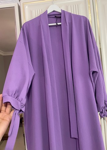 Mor Uzun Kollu Kadın Kimono