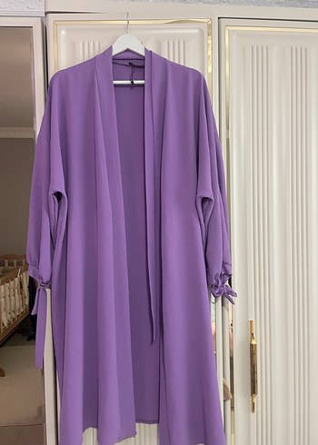 xl Beden Mor Uzun Kollu Kadın Kimono