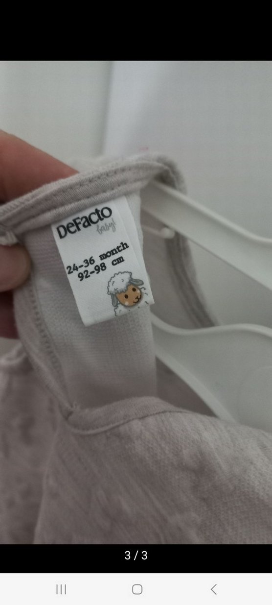 Kediler için gri tüylü baskılı kıyafet Defacto - Görsel 3