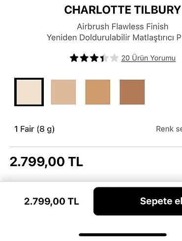 Beden Renk charlotte tılbury