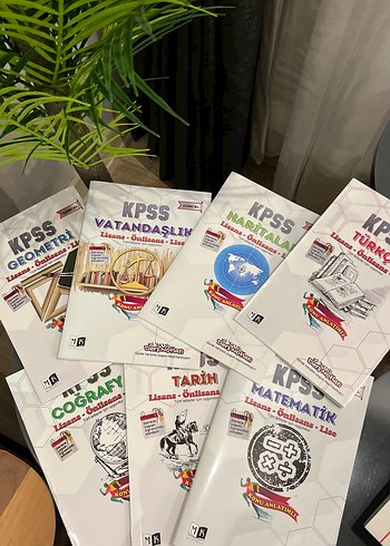  KPSS Konu Kitapları Seti - Tarih, Matematik, Coğrafya