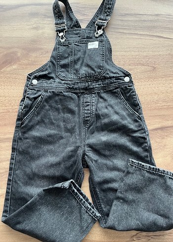 Gri Denim Kadın Uzun Tulum
