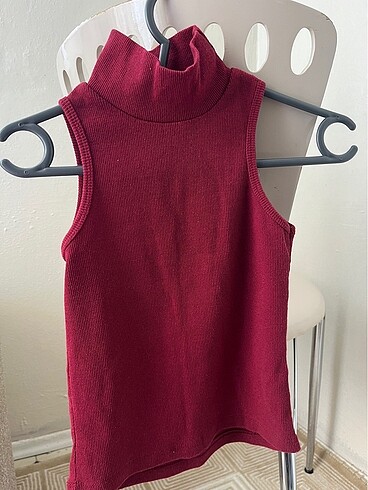 Koton Bordo Crop Bluz
