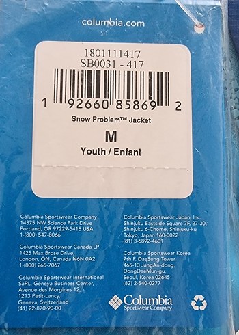 Sıfır Columbia Erkek Çocuk Mont - Görsel 7