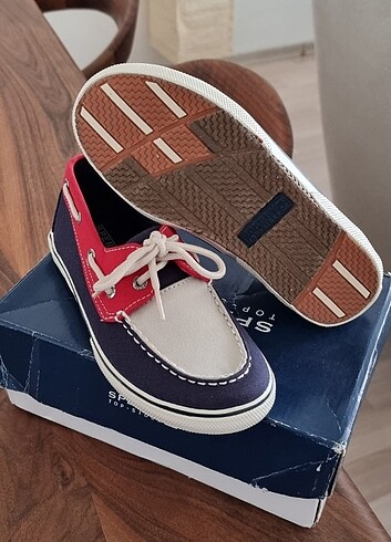 Sperry Kaydırmaz Tabanlı Kanvas Kumaş Çocuk Sneaker 32,5 No. - Görsel 5