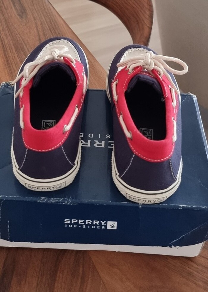 Sperry Kaydırmaz Tabanlı Kanvas Kumaş Çocuk Sneaker 32,5 No. - Görsel 2