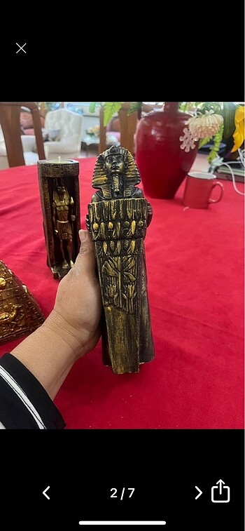  Beden Mısır temalı tealight-tütsü ve biblo seti